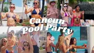 POOL PARTY IN CANCUN WITH GO BLUE TOURS