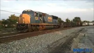 CSX SD70AC #4782 Idling and Pulling Freight