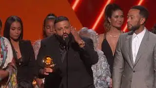 DJ Khaled Nipsey Hussle & John Legend Win Best Rap/Sung Performance | 2020 GRAMMYs Acceptance Speech