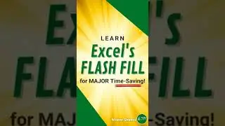 Flash Fill Magic in Excel 💥 #shorts #excel #exceltutorial  #exceltips