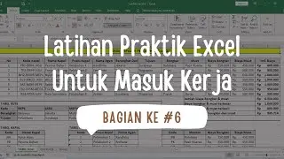 Excel Training for Job Preparation #6