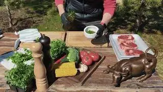 Стейк на гриле