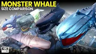 Monster Whales Size Comparison 2026 | SPACE WHALE VS COLOSSAL WHALE