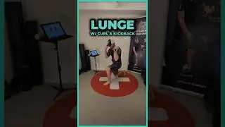 EMS Fitness | Lunge with Curl and Kickback