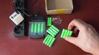 Щелочная аккумуляторная батарея AAA  1,5 В и зарядное устройство