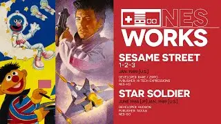 I love to count to 16 shots! Ah hah hah! Sesame Street 1-2-3 and Star Soldier | NES Works 106