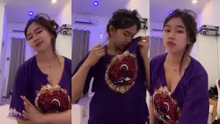 Beautiful Cindo in a Balinese T-shirt