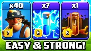TH 13 MASS MINER ATTACK STRATEGY! Town Hall 13 Zap Miner Attacks 2020 | TH13