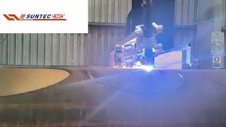 Customized suntec 5 axis wheel pipe bevel cutting machine # plasma cutter #5 axis cnc bevel cutting