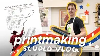 a day in the life of a printmaker | studio vlog