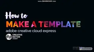 How to make a template in Creative Cloud Express