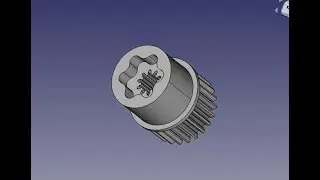 FreeCad Доработка втулки шестерни
