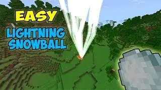 How to Create Lightning Snowball in Minecraft Bedrock Edition!