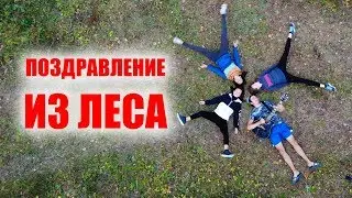 Поздравление из леса. Видео открытка. Смешное поздравление на день рождения