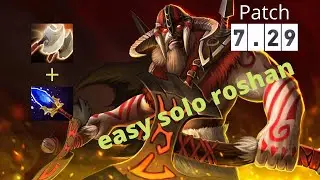 beastmaster solo roshan patch 7.29
