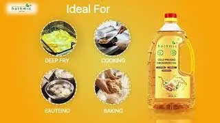 Hathmic Cold Pressed Groundnut Oil (Un Refined and Un Filtered Pure Oil)