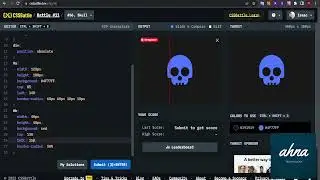 #challenge #css  #56 skull