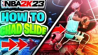 NEW GLITCHY DRIBBLE MOVE, HOW TO CHAD SLIDE IN NBA 2K23 TUTORAL W/ handcam