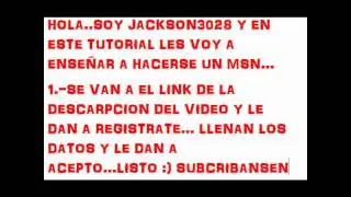 como hacer un msn