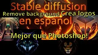 Crea logos fácil, remove background con Stable diffusion, tutorial de controlNet parte 5