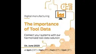 Digital manufacturing – The importance of Tool Data