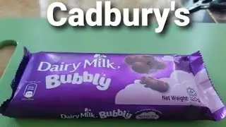 Very Random ASMR Video of Cadburys Dairy Milk Bubbly Chocolate Bar mmm... Addictive! #chocolate #fun
