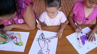 Balita Lucu Ikut 3 Maker Challenge Bikin Seru Hehehe - Kids Coloring Butterfly