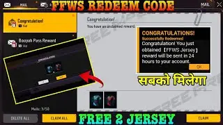 FREE FIRE REDEEM CODE TODAY November 2 | FF REWARDS REDEEM CODE | FFWS JERSEY REDEEM CODE