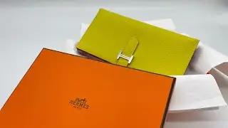 Hermès — Yellow Zanzibar Bearn wallet