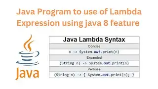 Java Program to show use of Lambda Expression using java 8 feature