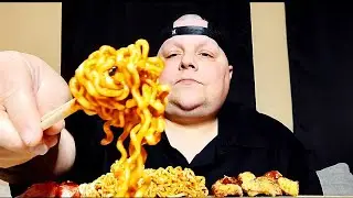 HOMEMADE KOREAN STYLE NOODLES & ALLIGATOR TAIL BITES PLUS CRAB LEGS MUKBANG!!!