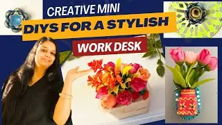 3 Easy DIY Crafts For A Cozy And Organised Work Table | Transform Your Desk With These Tiny DIYs