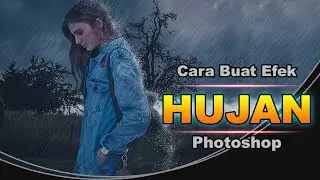 TimeSpeed Cara Buat Efek Hujan di Photoshop [Free Brush hujan]