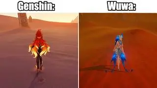 Genshin Impact vs Wuthering Waves – Sand Physics Comparison Side By Side