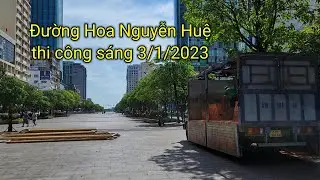 Đường Hoa Nguyễn Huệ 2023 Tết Quý Mão bắt đầu thi công 3/1/2023