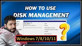 Windows Disk Management: Creating, Shrinking, Extending, and Deleting Partitions| English #windows