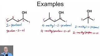 IUPAC Naming of Alcohols - Organic Chemistry One (1) Lecture Series Video 60