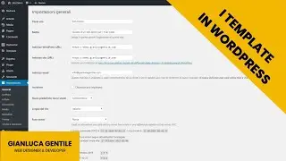 Le Impostazioni di Wordpress