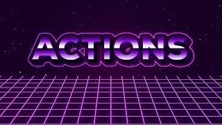 3D Text Effect Photoshop Actions Tutorial