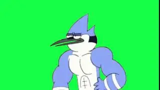Mordecai Regular Show Green Screen