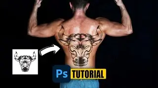 How to realistically composite tattoos in photoshop #creative #easy #photoshop #tutorial