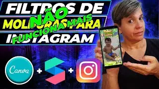 COMO CRIAR um FILTRO COM MOLDURA para o INSTAGRAM no CANVA usar o SPARK STUDIO E POSTAR