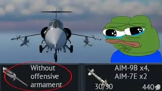 The F-104 S no longer has Vulcan with Sparrows... (war thunder direct hit dev server)