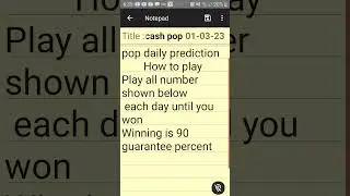 cash pop prediction jan 4 2023