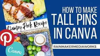 How to make LONG pins in Canva for Pinterest - Jennifer Priest(Social Media)