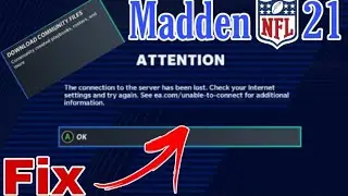 How to Fix Madden 21 Connection Issue/ Community Files Tab for Xbox and PlayStation