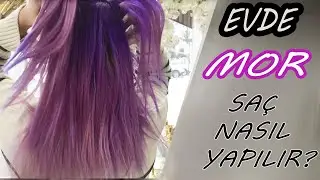 EVDE RENKLİ SAÇ | MOR SAÇ NASIL YAPILIR? | EVDE SAÇ AÇMA | jeans color | SOHBET | BUSRAHSO