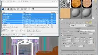 Place Materials, Textures into the Material Editor and Select Objects