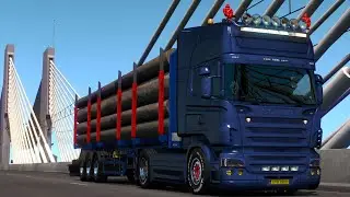Euro Truck Simulator 2 - ProMods 2.45 - Romania -Scania RJL-V8 Sound