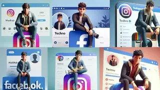 মাত্র ২ মিনিটে 3D AI Photo।How to Create 3D Ai Wings Name Imeges। Techno Madhab।